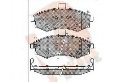 Комплект тормозных колодок, дисковый тормоз R BRAKE купить