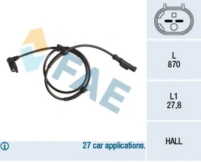 Датчик, частота вращения колеса FAE купить