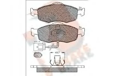 Комплект тормозных колодок, дисковый тормоз R BRAKE купить