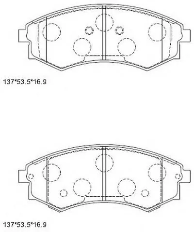 Комплект тормозных колодок, дисковый тормоз ASIMCO купить