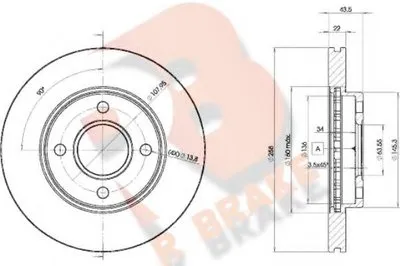 Тормозной диск R BRAKE купить
