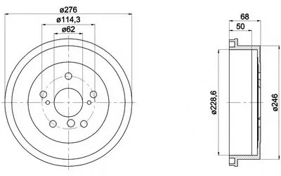 Тормозной барабан HELLA купить