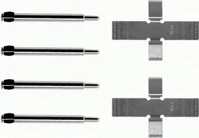 Комплектующие, колодки дискового тормоза HELLA купить