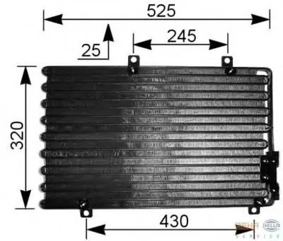 Конденсатор, кондиционер BEHR HELLA SERVICE HELLA купить