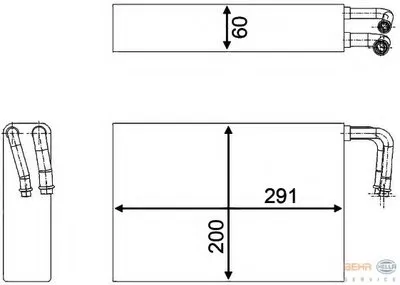 Испаритель, кондиционер BEHR HELLA SERVICE HELLA купить