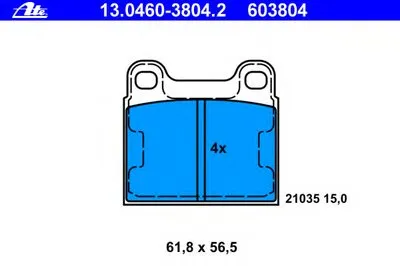 Комплект тормозных колодок, дисковый тормоз ATE купить