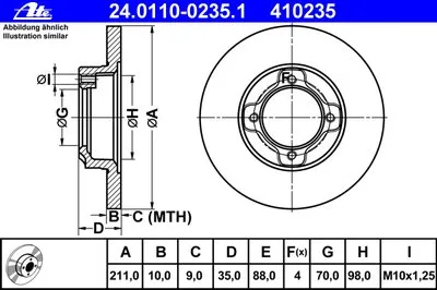 Тормозной диск ATE купить