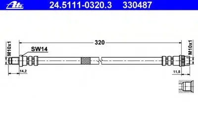 Тормозной шланг ATE купить