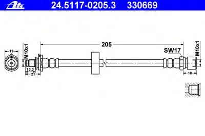 Тормозной шланг ATE купить