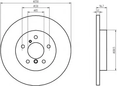 Тормозной диск PRO HELLA PAGID купить