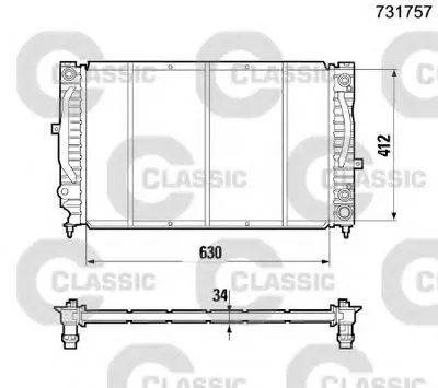 Радиатор, охлаждение двигателя VALEO CLASSIC VALEO купить