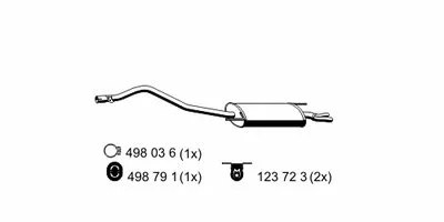 Глушитель выхлопных газов конечный ERNST купить