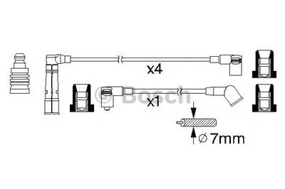 Комплект проводов зажигания BOSCH купить