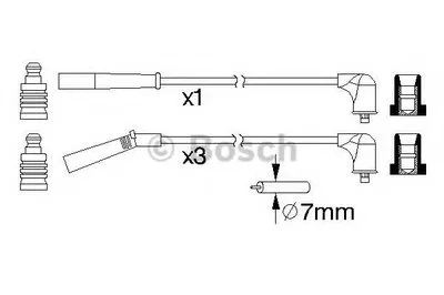 Комплект проводов зажигания BOSCH купить