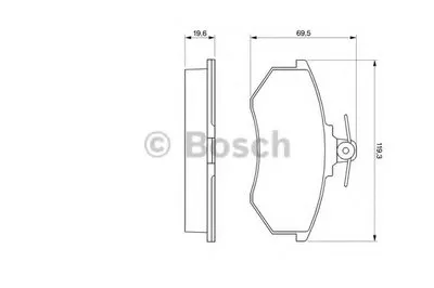 Комплект тормозных колодок, дисковый тормоз BOSCH купить