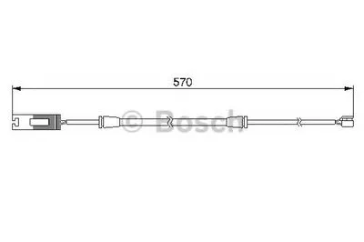 Сигнализатор, износ тормозных колодок BOSCH купить