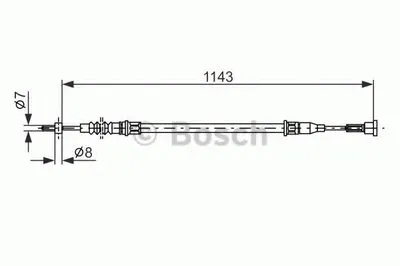 Трос, стояночная тормозная система BOSCH купить