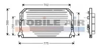 Конденсатор, кондиционер VAN WEZEL купить