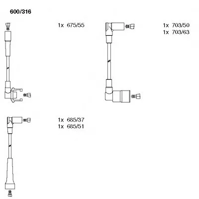 Комплект проводов зажигания BREMI купить