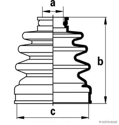 Комплект пылника, приводной вал HERTH+BUSS JAKOPARTS купить
