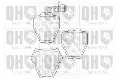 Комплект тормозных колодок, дисковый тормоз QUINTON HAZELL купить