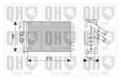Теплообменник, отопление салона QUINTON HAZELL купить