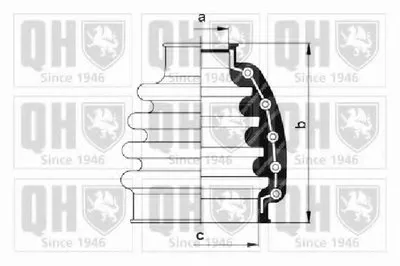 Комплект пылника, приводной вал QUINTON HAZELL купить
