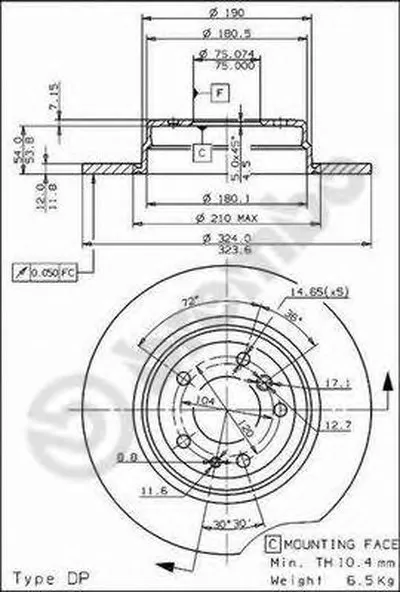 Тормозной диск AP купить