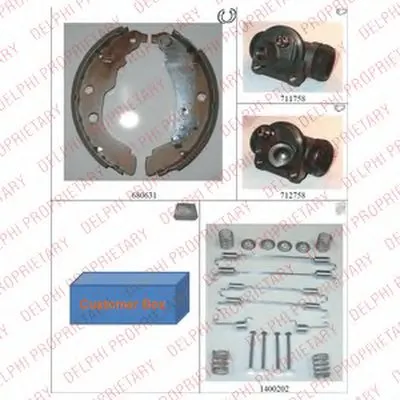 Комплект тормозных колодок DELPHI купить