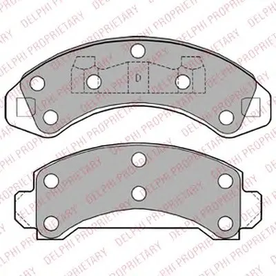 Комплект тормозных колодок, дисковый тормоз DELPHI купить