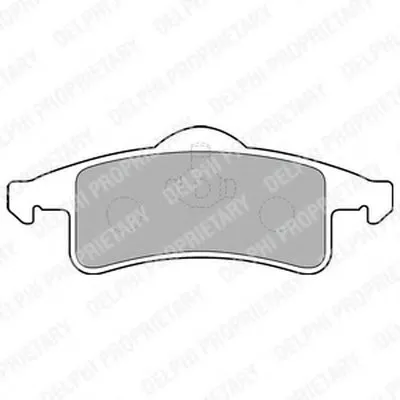 Комплект тормозных колодок, дисковый тормоз DELPHI купить