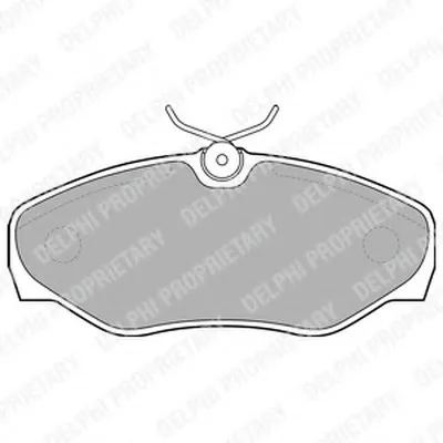 Комплект тормозных колодок, дисковый тормоз DELPHI купить