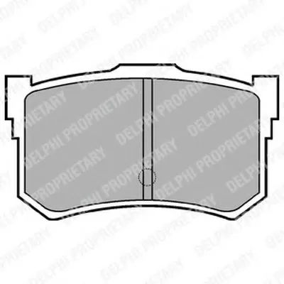 Комплект тормозных колодок, дисковый тормоз DELPHI купить