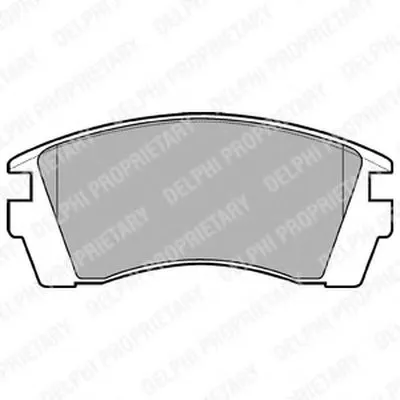 Комплект тормозных колодок, дисковый тормоз DELPHI купить