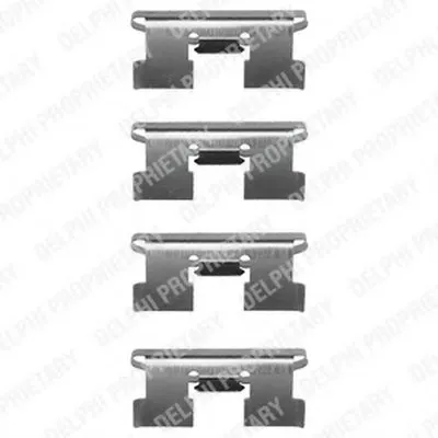 Комплектующие, колодки дискового тормоза DELPHI купить