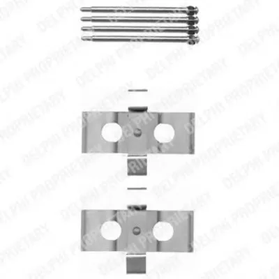 Комплектующие, колодки дискового тормоза DELPHI купить