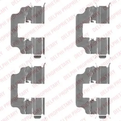 Комплектующие, колодки дискового тормоза DELPHI купить