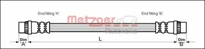 Тормозной шланг METZGER купить