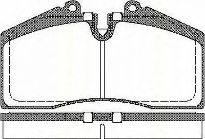Комплект тормозных колодок, дисковый тормоз TRISCAN купить