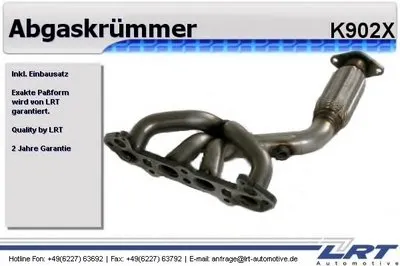 Труба выхлопного газа LRT купить