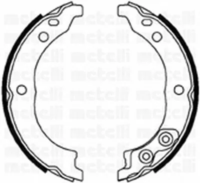Комплект тормозных колодок, стояночная тормозная система METELLI купить