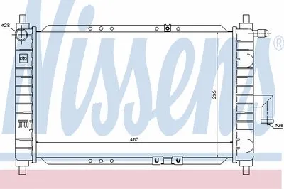 Радиатор, охлаждение двигателя NISSENS купить