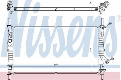 Радиатор, охлаждение двигателя NISSENS купить