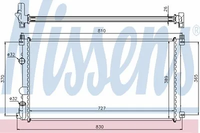 Радиатор, охлаждение двигателя NISSENS купить