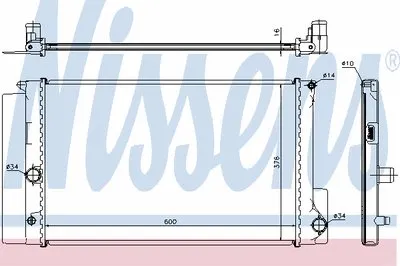 Радиатор, охлаждение двигателя NISSENS купить