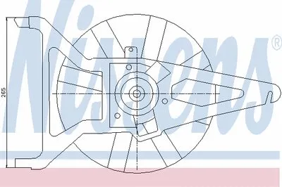 Вентилятор, охлаждение двигателя NISSENS купить