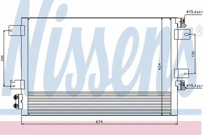Конденсатор, кондиционер NISSENS купить