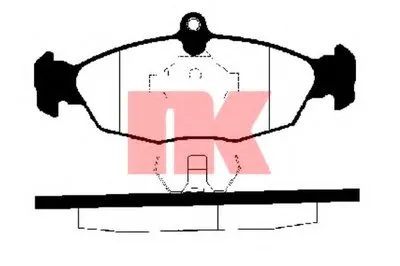 Комплект тормозных колодок, дисковый тормоз NK купить
