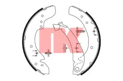 Комплект тормозных колодок NK купить