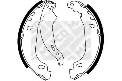 Комплект тормозных колодок MAPCO купить